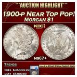 1900-p Morgan Dollar Near Top Pop! $1 ms67+ SEGS