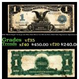 1899 "Black Eagle" $1 large size Blue Seal Silver