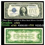 **Star Note** 1928B $1 Blue Seal Silver Certificat