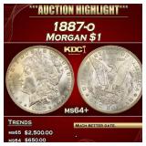 1887-o Morgan Dollar $1 ms64+ SEGS