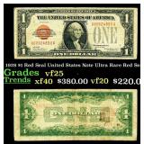 1928 $1 Red Seal United States Note Ultra Rare Red