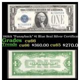 1928A "Funnyback" $1 Blue Seal Silver Certificate