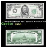 1934B $50 Green Seal Federal Reserve Note Grades C