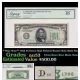 **Star Note** 1934 $5 Green Seal Federal Reseve No