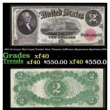 1917 $2 Large Size Legal Tender Note Thomas Jeffer