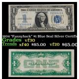1934 "Funnyback" $1 Blue Seal Silver Certificate G