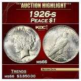 1926-s Peace Dollar $1 ms66 SEGS