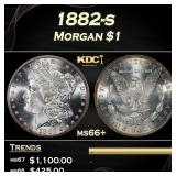 1882-s Morgan Dollar $1 Grades GEM++ Unc