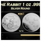 2023 Year of the Rabbit 1 oz .999 Silver Round
