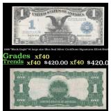 1899 "Black Eagle" $1 large size Blue Seal Silver
