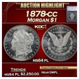1878-cc Morgan Dollar $1 ms64 pl SEGS
