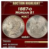 1887-o Morgan Dollar $1 ms64+ SEGS