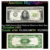 1934 President McKinley $500 Green Seal Federal Re