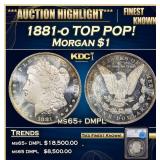 1881-o Morgan Dollar TOP POP! $1 ms65+ DMPL SEGS