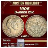 1906 Proof Barber Quarter 25c pr66+ SEGS