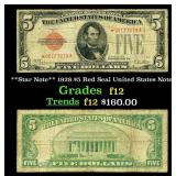 **Star Note** 1928 $5 Red Seal United States Note