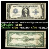 1923 $1 large size Silver Certificate Grades xf Si
