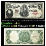 1907 "WoodChopper" $5 Large Size Legal Tender Note