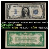 1934 "Funnyback" $1 Blue Seal Silver Certificate G