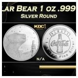 Coca-Cola Polar Bear 1 oz .999 Silver Round