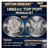 1882-cc Morgan Dollar TOP POP! $1 ms67 DMPL SEGS