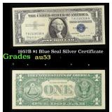 1957B $1 Blue Seal Silver Certificate Grades Selec