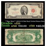**Star Note** 1953A $2 Red Seal United States Note