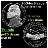 2004-s Peace Medal Proof Jefferson Nickel Westward