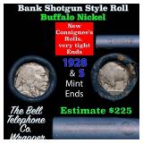 Buffalo Nickel Shotgun Roll in Old Bank Style 