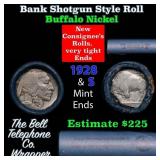 Buffalo Nickel Shotgun Roll in Old Bank Style 
