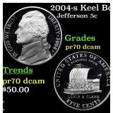 2004-s Keel Boat Proof Jefferson Nickel Westward J