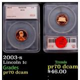 2003-s Proof Lincoln Cent 1c pr70 dcam SEGS