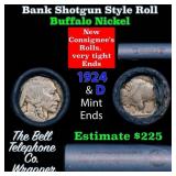 Buffalo Nickel Shotgun Roll in Old Bank Style 