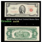 1953B $2 Red Seal United States Note Grades Choice