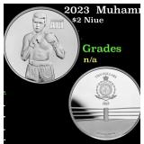 2023  Muhammad Ali Boxing 1oz .999 Silver $2  Niue