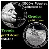 2005-s Western Waters Proof Jefferson Nickel Westw