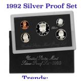 1992 United States Mint Silver Proof Set