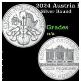 2024 Austria Philharmonic 1 oz .999 Silver Round