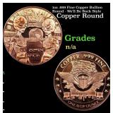 1oz .999 Fine Copper Bullion Round - We