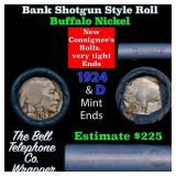 Buffalo Nickel Shotgun Roll in Old Bank Style 