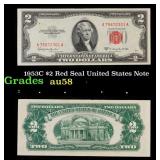 1953C $2 Red Seal United States Note Grades Choice