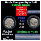 Buffalo Nickel Shotgun Roll in Old Bank Style 