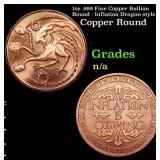 1oz .999 Fine Copper Bullion Round - Inflation Dra