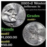 2005-d Western Waters Jefferson Nickel Westward Jo