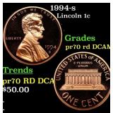 1994-s Proof Lincoln Cent 1c pr70 rd DCAM SEGS
