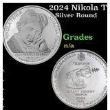 2024 Nikola Tesla 1 oz .999 Silver Serbia 100 Dina