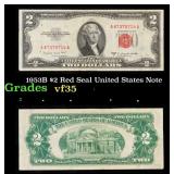 1953B $2 Red Seal United States Note Grades vf++