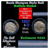 Buffalo Nickel Shotgun Roll in Old Bank Style 