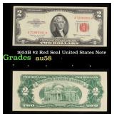 1953B $2 Red Seal United States Note Grades Choice