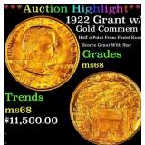 *Highlight* 1922 Grant w/Star Gold Commem Dollar N